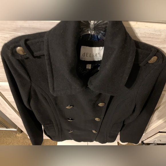 dELiA*s Black Coat - Picture 4 of 5